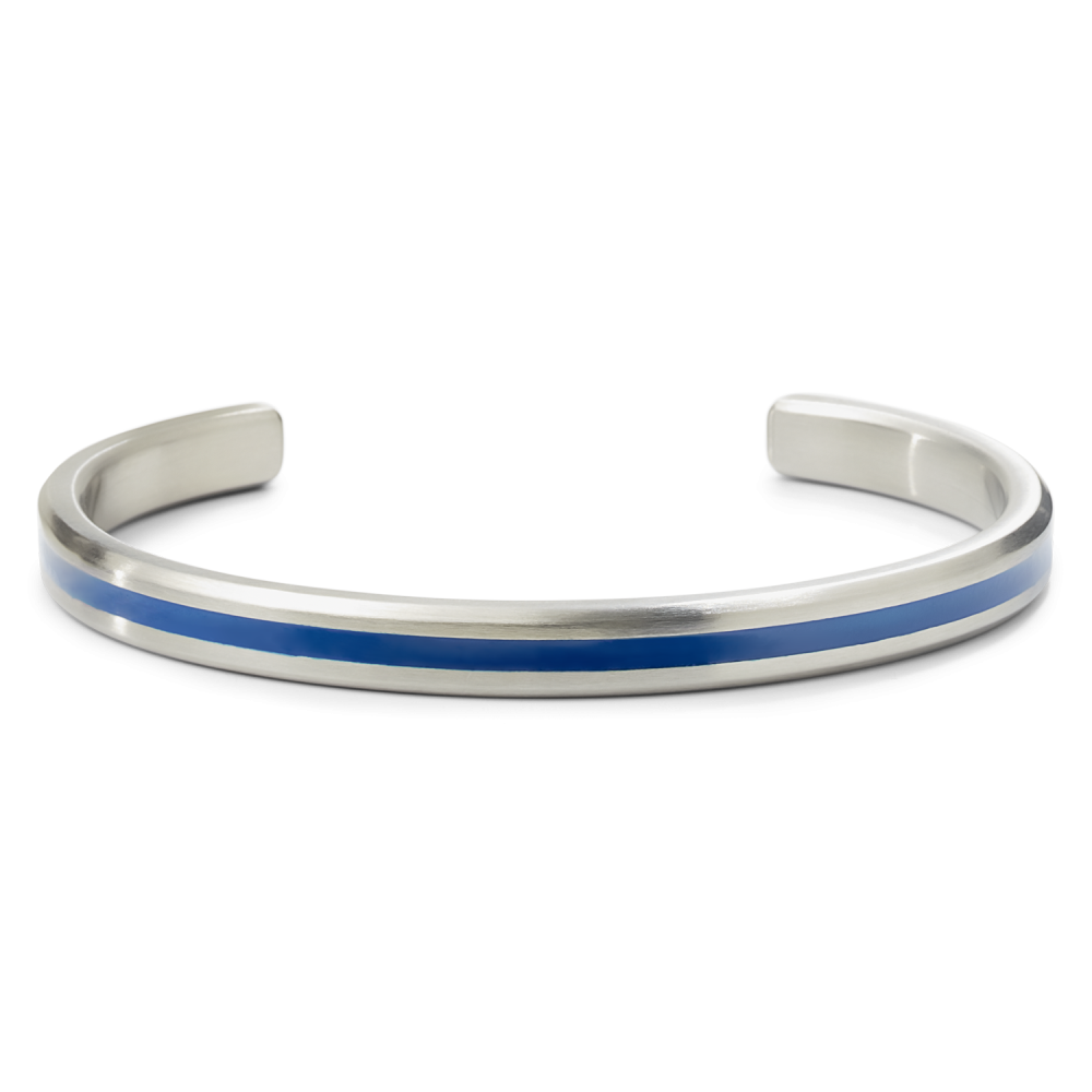Rebel and Rose Bangle Brushed Blue