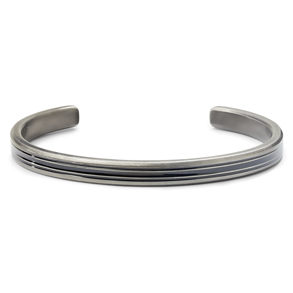 Rebel and Rose Bangle Vintage Black Lines