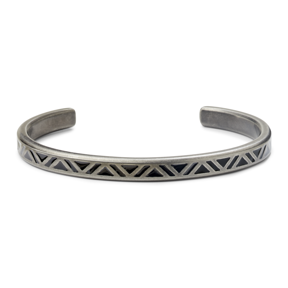 Rebel and Rose Bangle Vintage Black Triangle