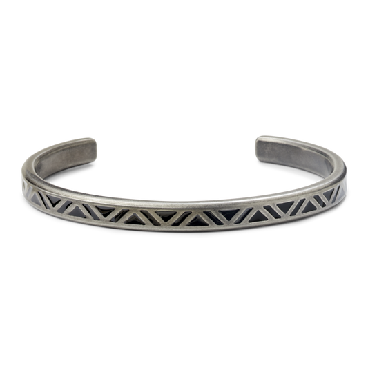 Rebel and Rose Bangle Vintage Black Triangle