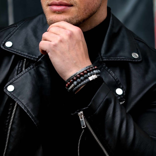 Rebel and Rose Bangle Vintage Black Triangle