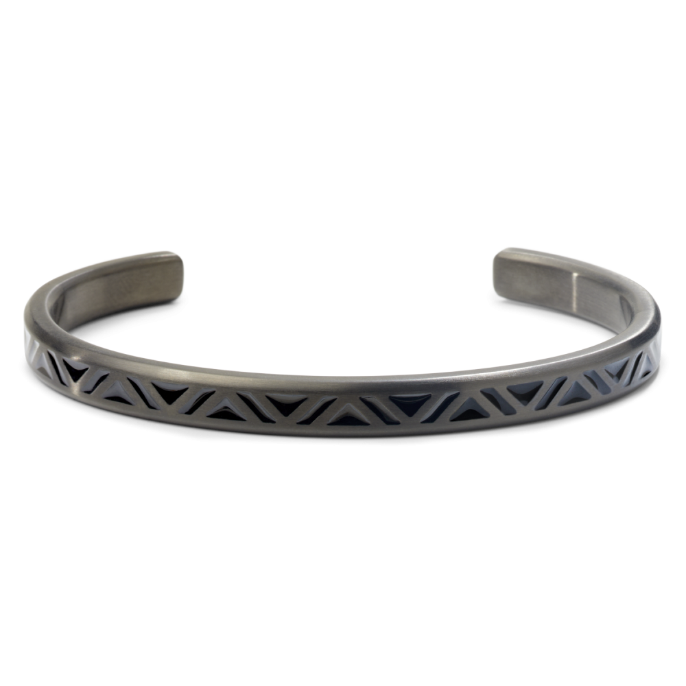 Rebel and Rose Bangle Black Triangle