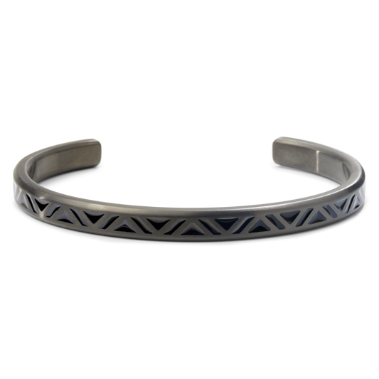 Rebel and Rose Bangle Black Triangle