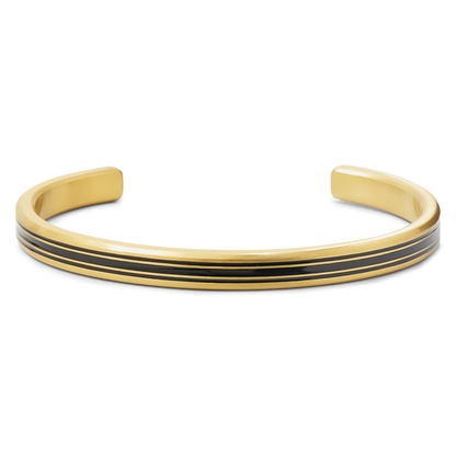 Rebel and Rose Bangle Brushed Gold Lines