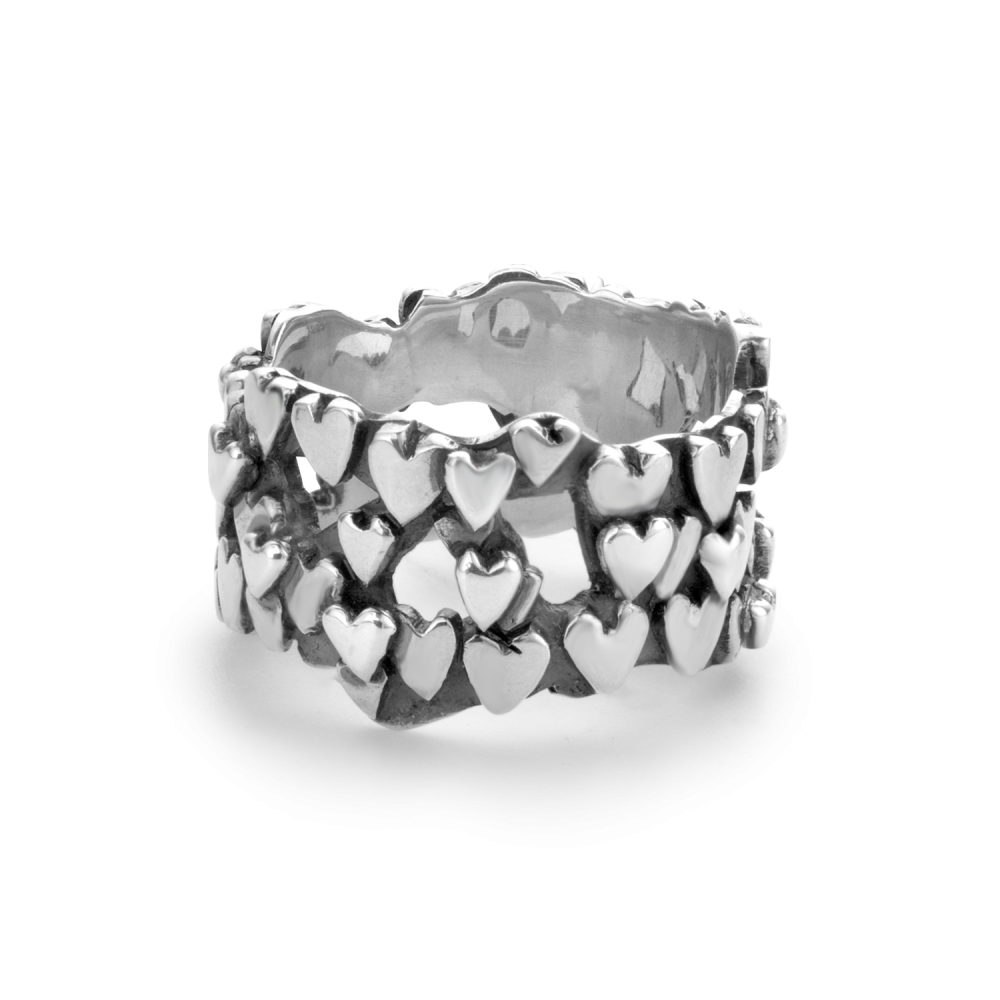 Rebel and Rose Ring Hearts & Hearts