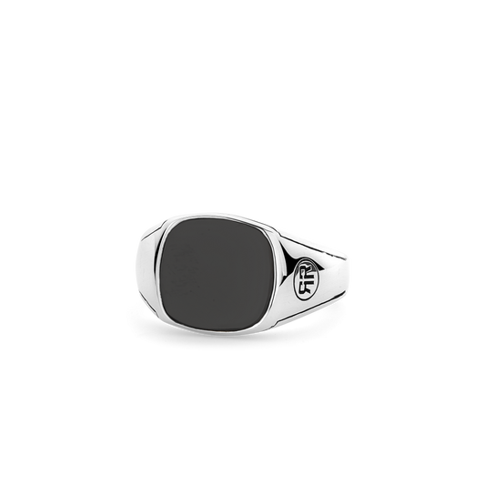 Rebel and RoseRing Square Onyx