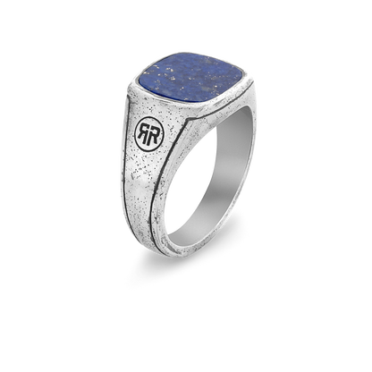 Rebel and Rose Ring Square Vintage Lapis