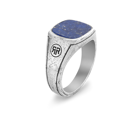 Rebel and Rose Ring Square Vintage Lapis