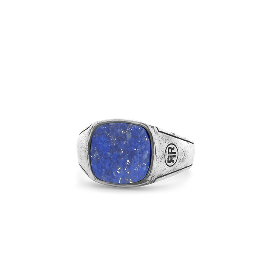 Rebel and Rose Ring Square Vintage Lapis