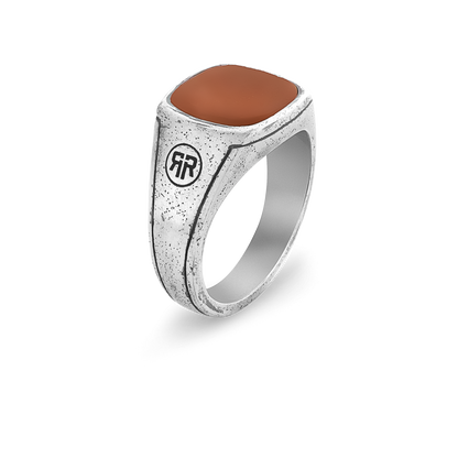 Rebel and Rose Ring Square Vintage Red