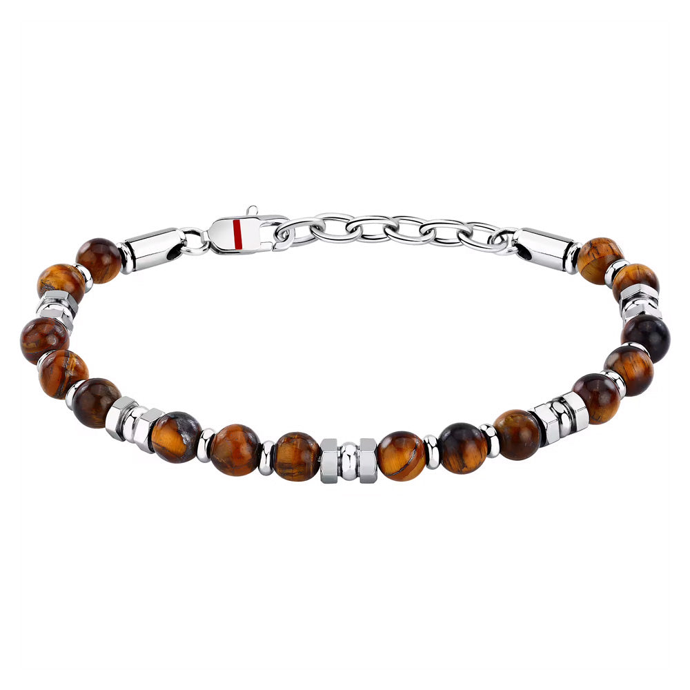 Sector Basic Bracelet with Tiger Eyes Stone 19+3cm