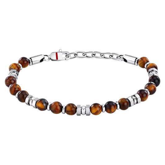 Sector Basic Bracelet with Tiger Eyes Stone 19+3cm