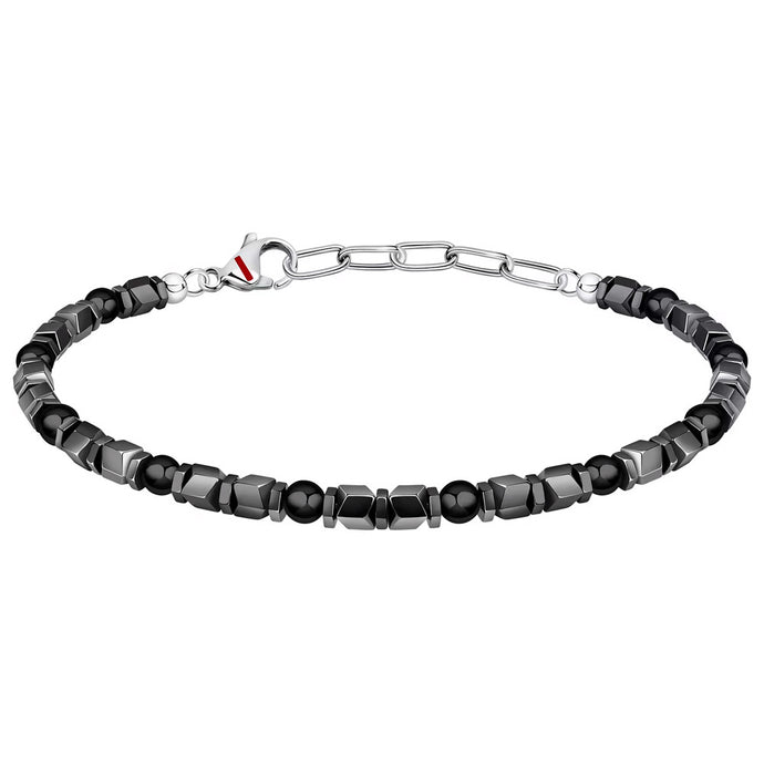 Sector Basic Bracelet Hematite Black Agate 21cm