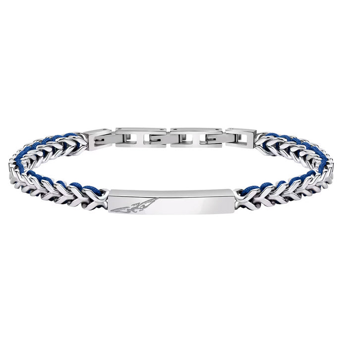 Sector Bandy Bracelet with Blue Nylon String 22cm