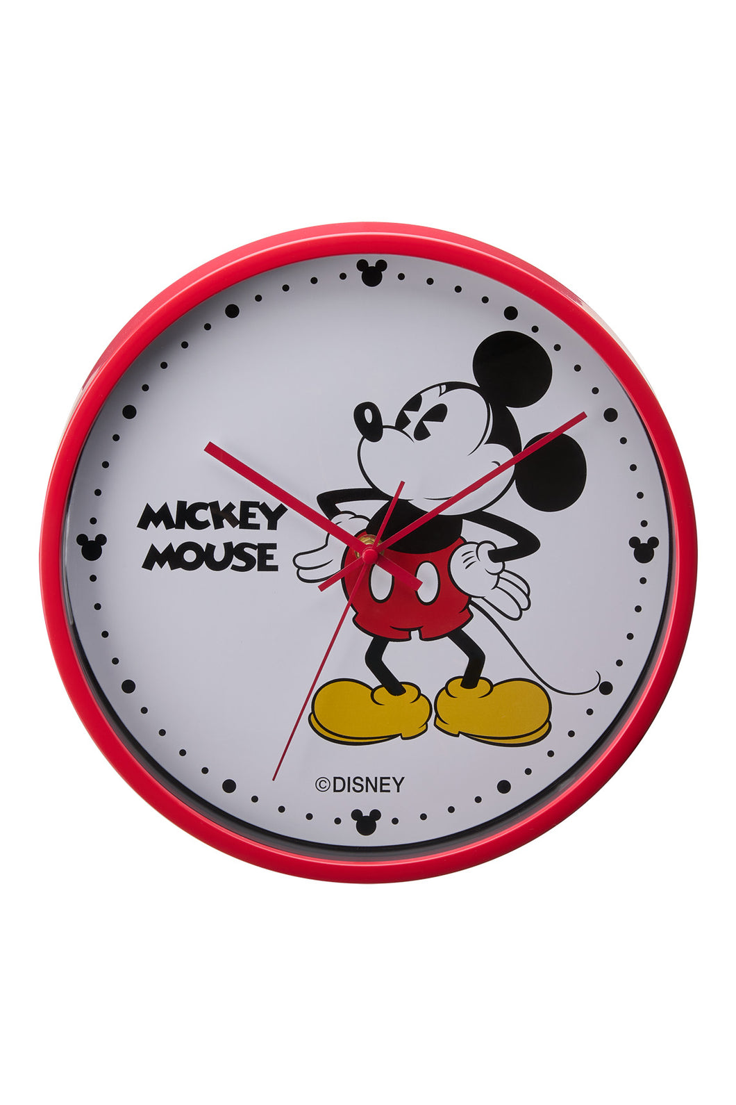 Disney Mickey 30cm Red Wall Clock