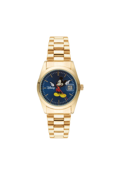 Disney Mickey Collector’s Edition 35mm Blue Dial Gold Watch