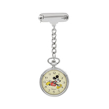 Load image into Gallery viewer, Disney Mickey Silver Nurse&#39;s Watch