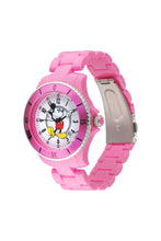 Load image into Gallery viewer, Disney Mickey Sports 40mm White Dial Pink Stainless Steel Watch