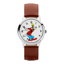 Load image into Gallery viewer, Disney Bold Goofy 35mm Brown Watch