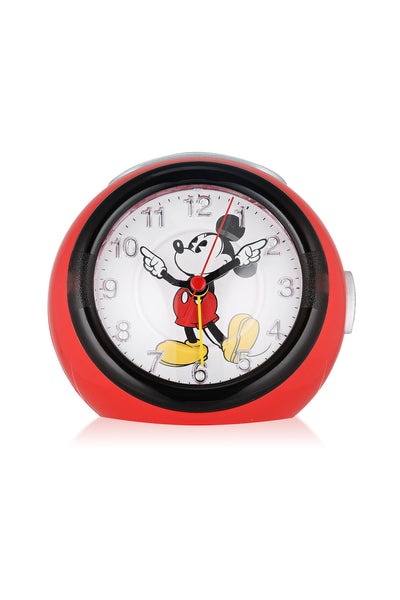 Disney Mickey 12cm Red Musical Alarm Clock