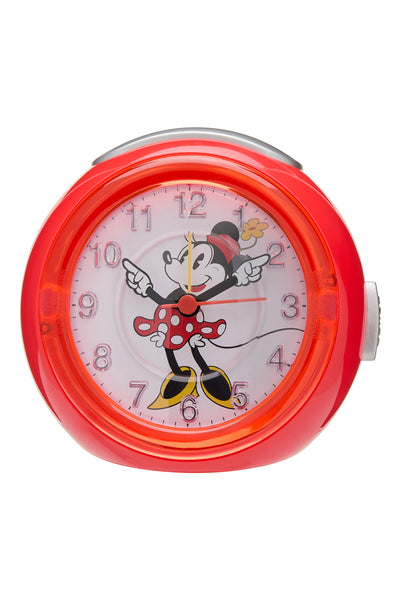 Disney Minnie 12cm Red Musical Alarm Clock