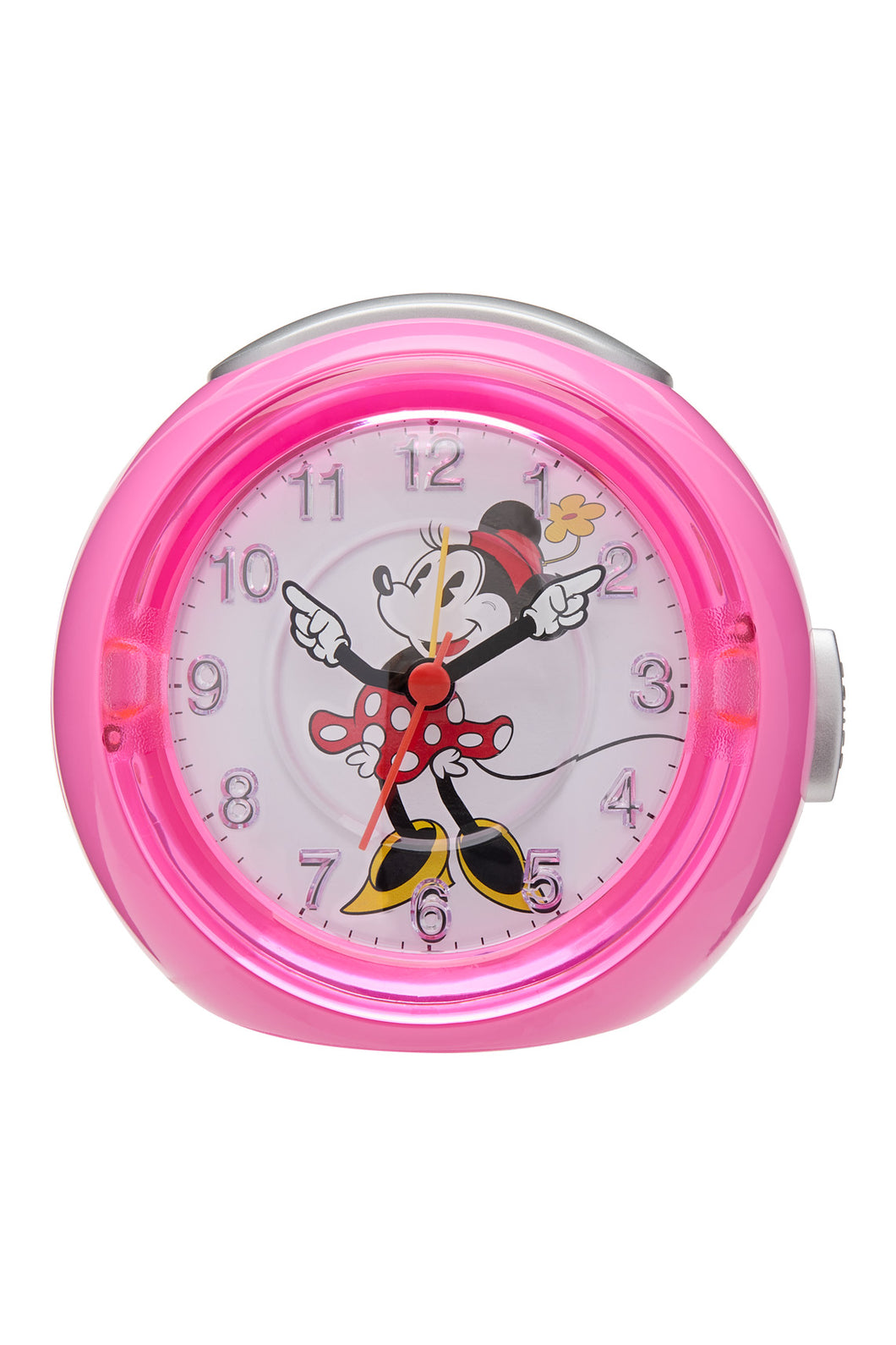 Disney Minnie 12cm Pink Musical Alarm Clock