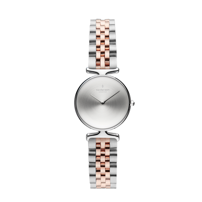 Nordgreen Unika 28mm Silver Brushed Metal Dial Watch