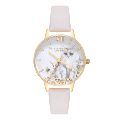 Olivia Burton Vegan Friendly Vegan Nude Leather Strap Watch