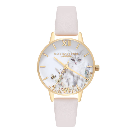 Olivia Burton Vegan Friendly Vegan Nude Leather Strap Watch