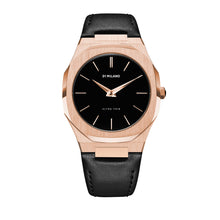 Load image into Gallery viewer, D1 Milano Ultra Slim 40mm Rose Gold Leather Watch