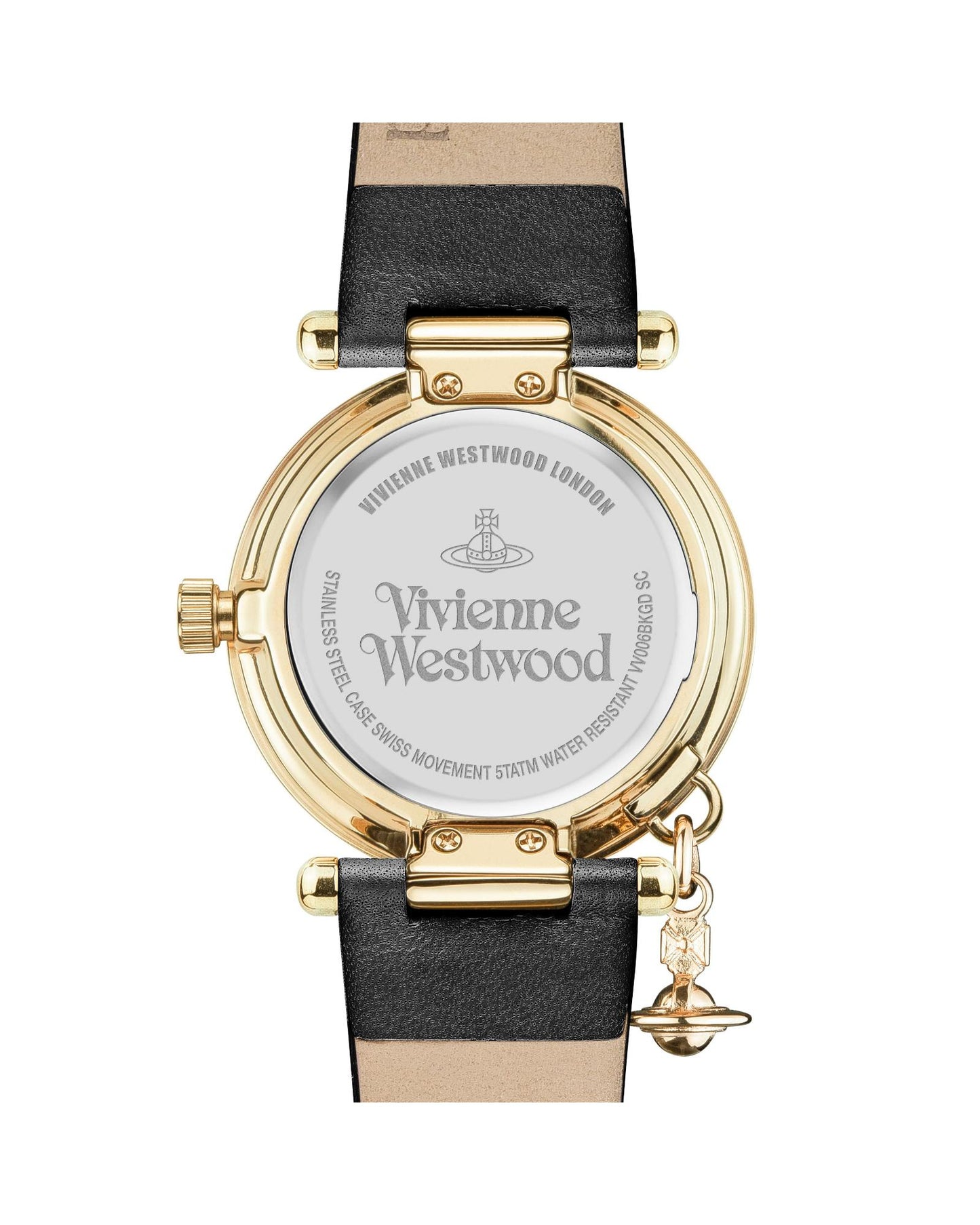 Vivienne Westwood Orb II Watch Black Gold