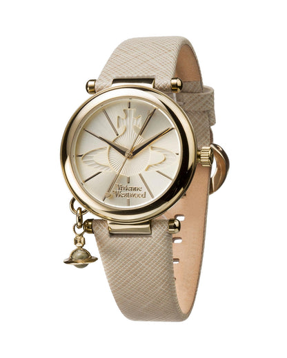 Vivienne Westwood Orb Pop Watch Cream Gold