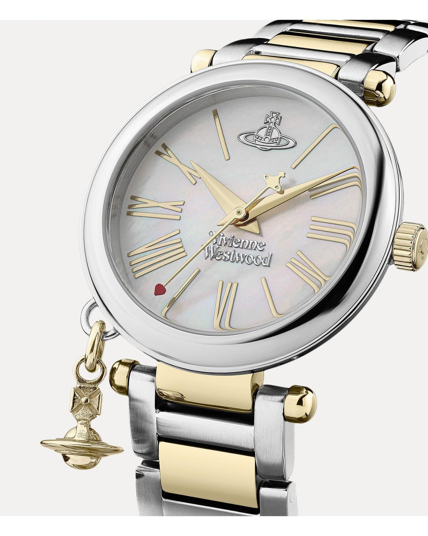 Vivienne Westwood Mother Orb Two Tone Strap Watch