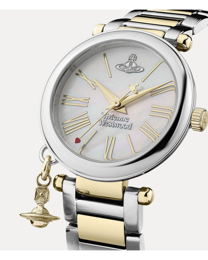 Vivienne Westwood Mother Orb Two Tone Strap Watch