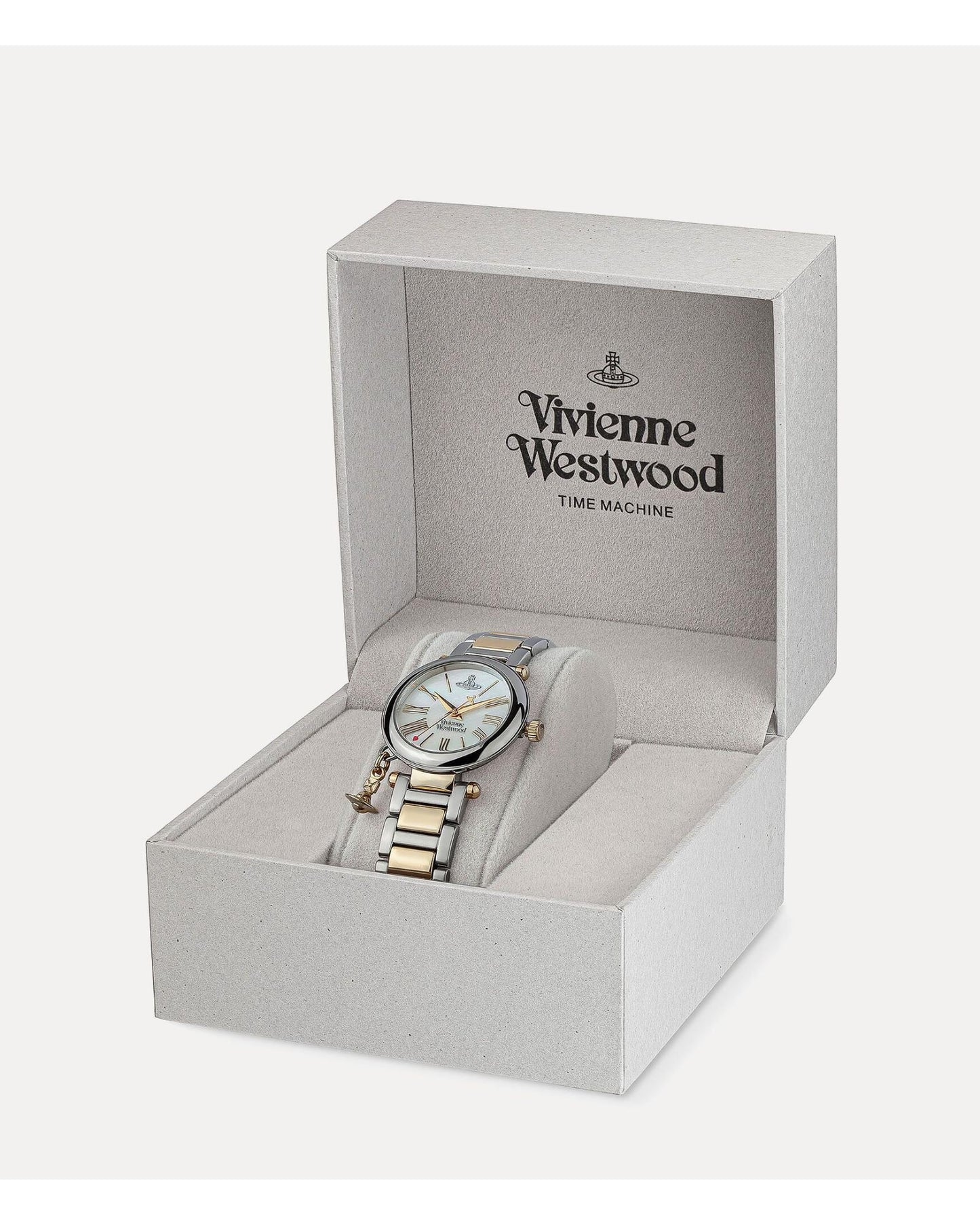 Vivienne Westwood Mother Orb Two Tone Strap Watch