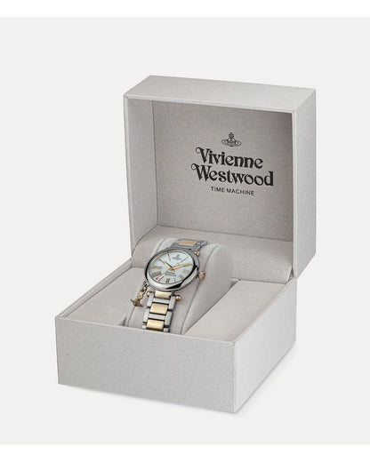 Vivienne Westwood Mother Orb Two Tone Strap Watch