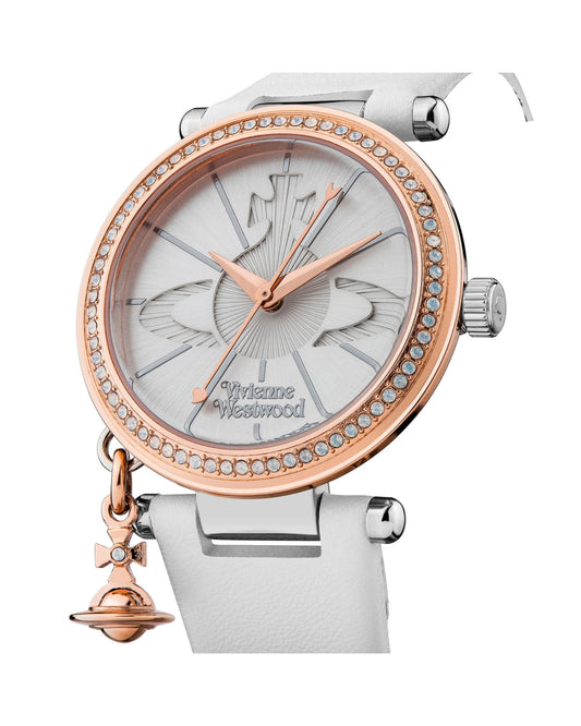 Vivienne Westwood Orb Pastelle Watch White Gold