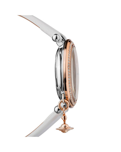 Vivienne Westwood Orb Pastelle Watch White Gold