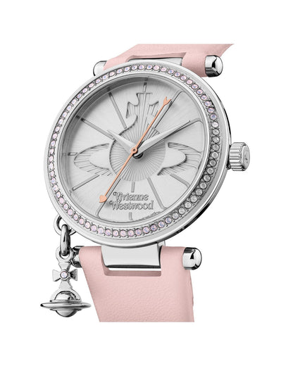 Vivienne Westwood Orb Pastelle Watch Pale Pink Silver