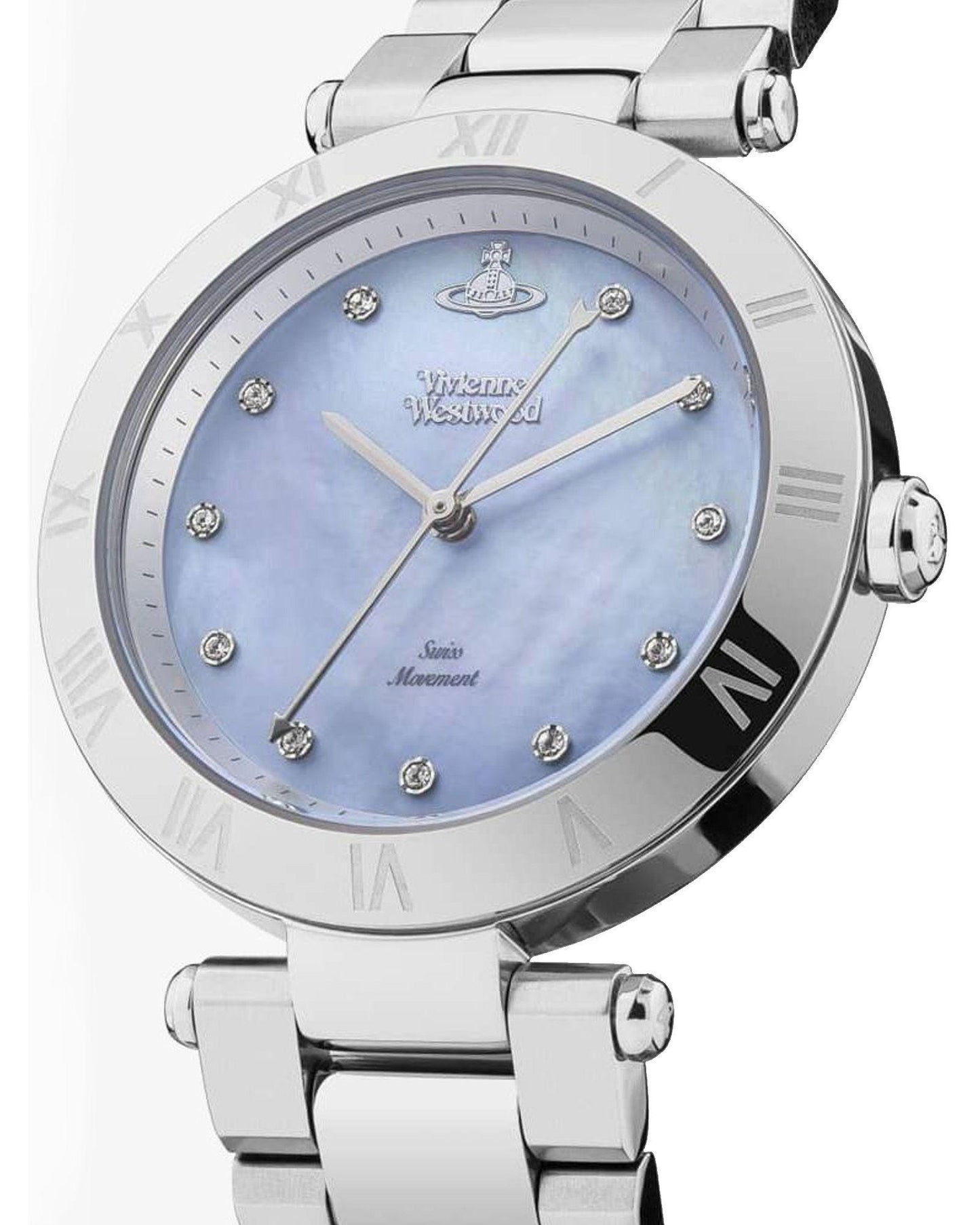 Vivienne Westwood Montague Blue 35mm Silver Watch