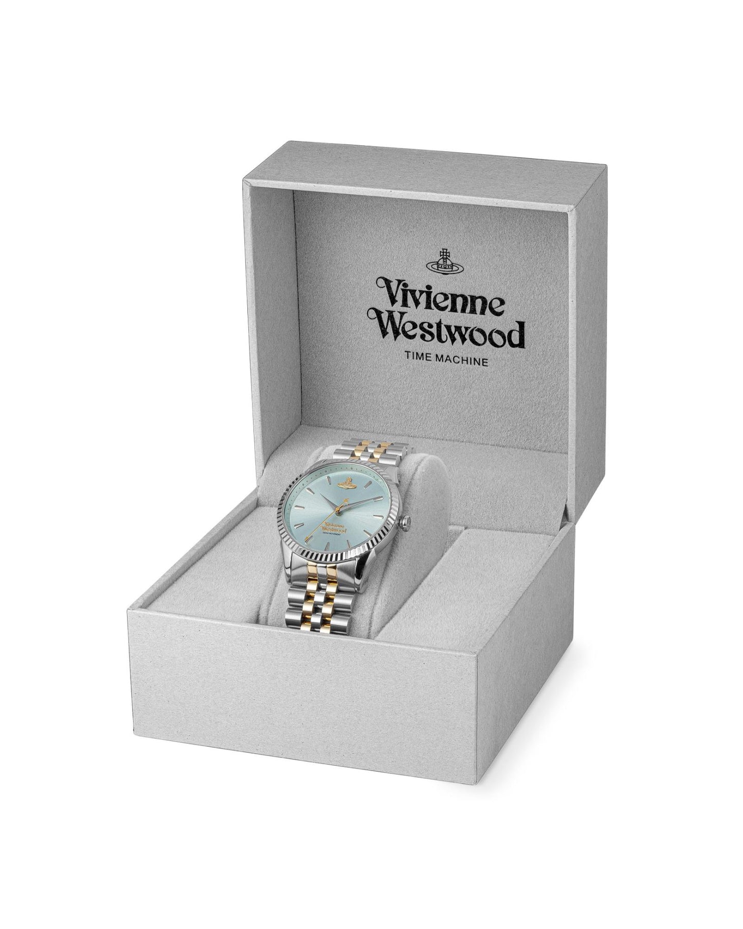 Vivienne Westwood Seymore Green Dial Two Tone Strap Watch