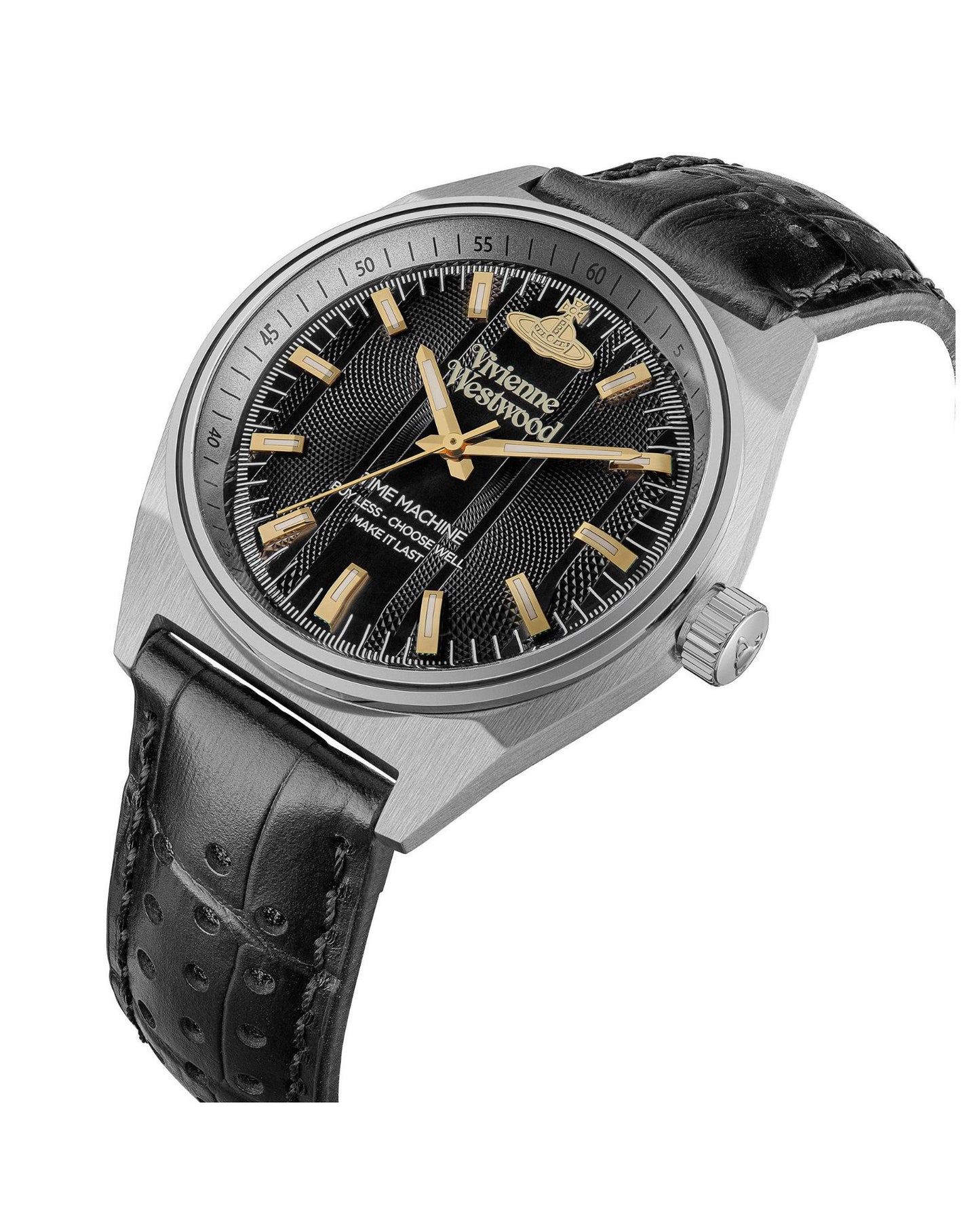 Vivienne Westwood Sydenham Watch Black Leather Strap