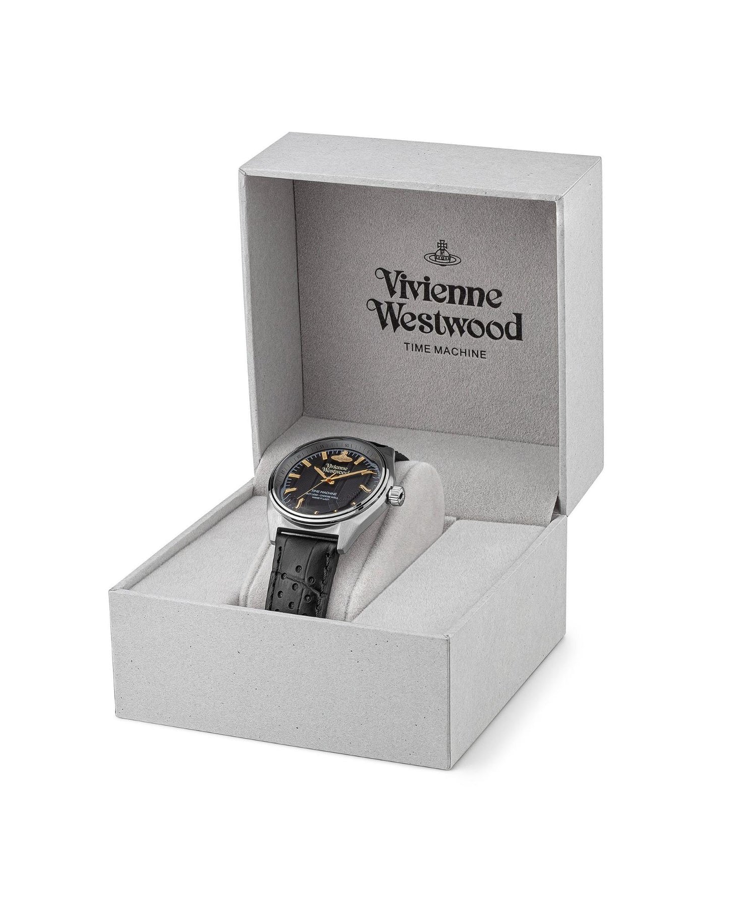 Vivienne Westwood Sydenham Watch Black Leather Strap