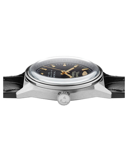 Vivienne Westwood Sydenham Watch Black Leather Strap