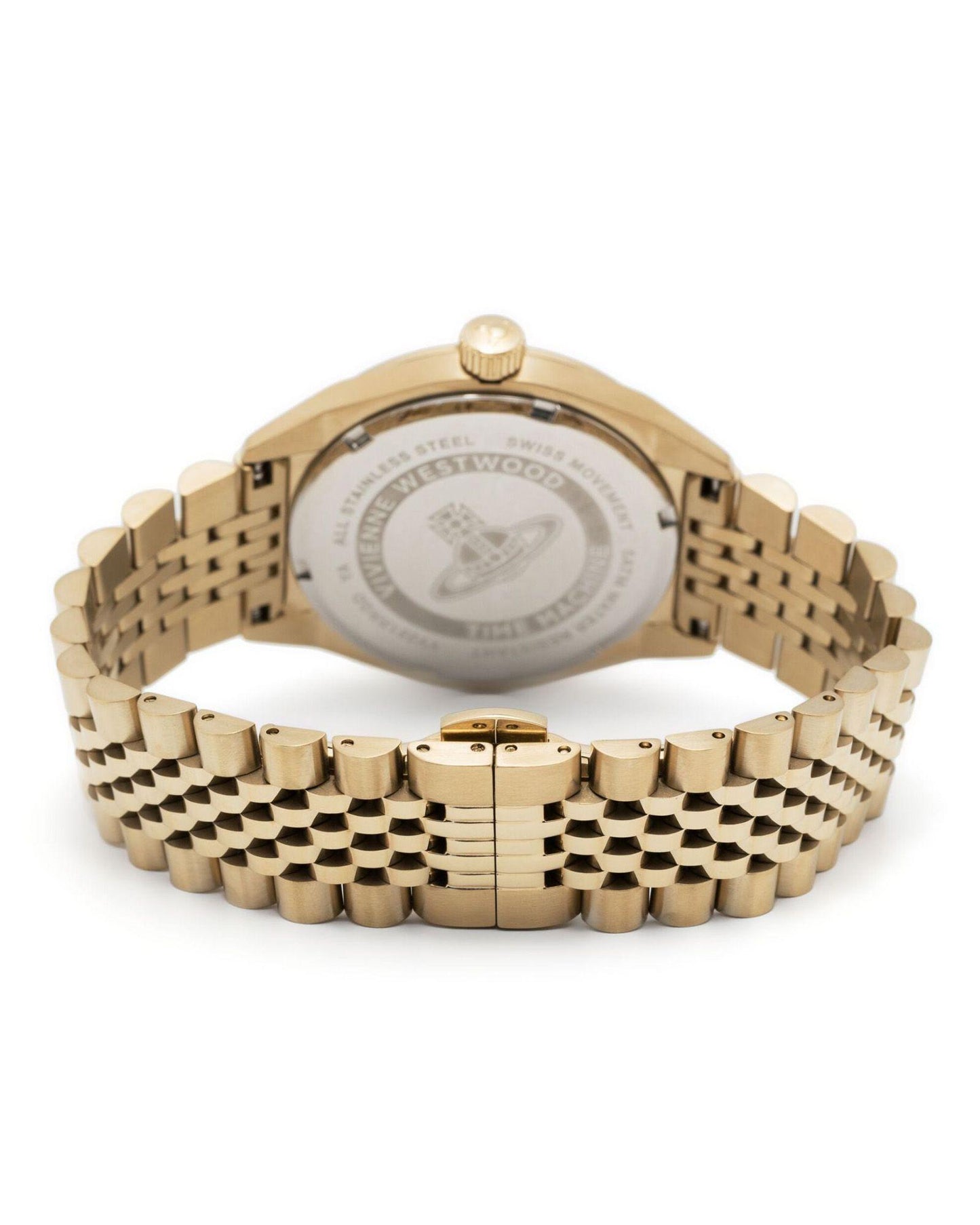 Vivienne Westwood Lady Sydenham 39mm Gold & Pink Watch