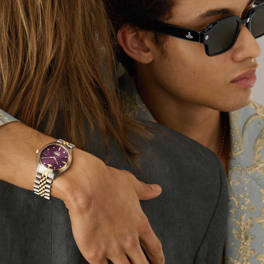 Vivienne Westwood Camberwell Purple 37mm Two Tone Watch
