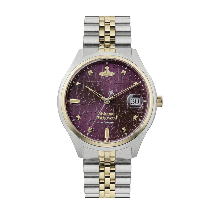 Vivienne Westwood Camberwell Purple 37mm Two Tone Watch