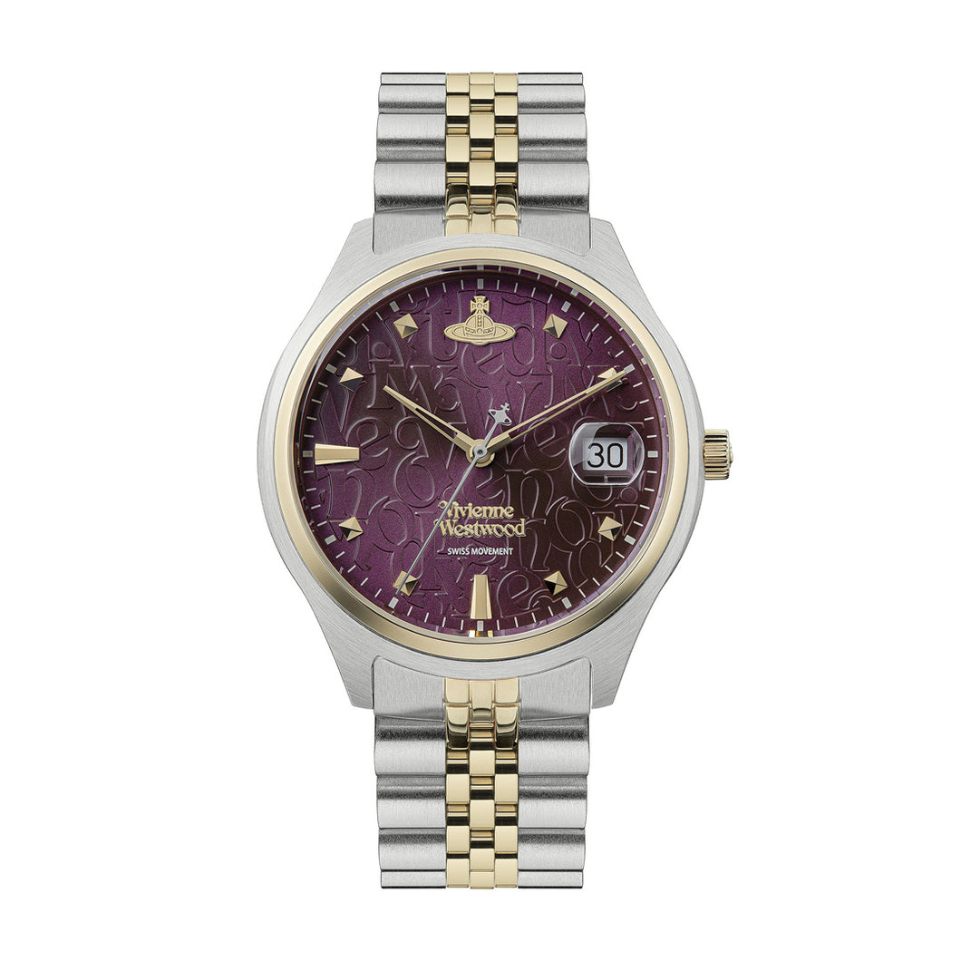 Vivienne Westwood Camberwell Purple 37mm Two Tone Watch