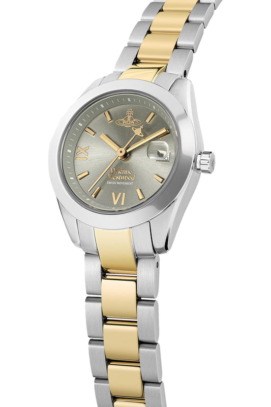 Vivienne Westwood Westwood Fenchurch Silver Dial Two Tone Strap Watch