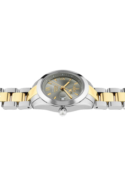 Vivienne Westwood Westwood Fenchurch Silver Dial Two Tone Strap Watch